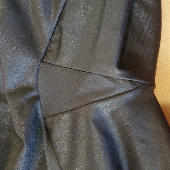 Soft Surroundings  shiny black pull on Black leggings 1X - Picture 8 of 9